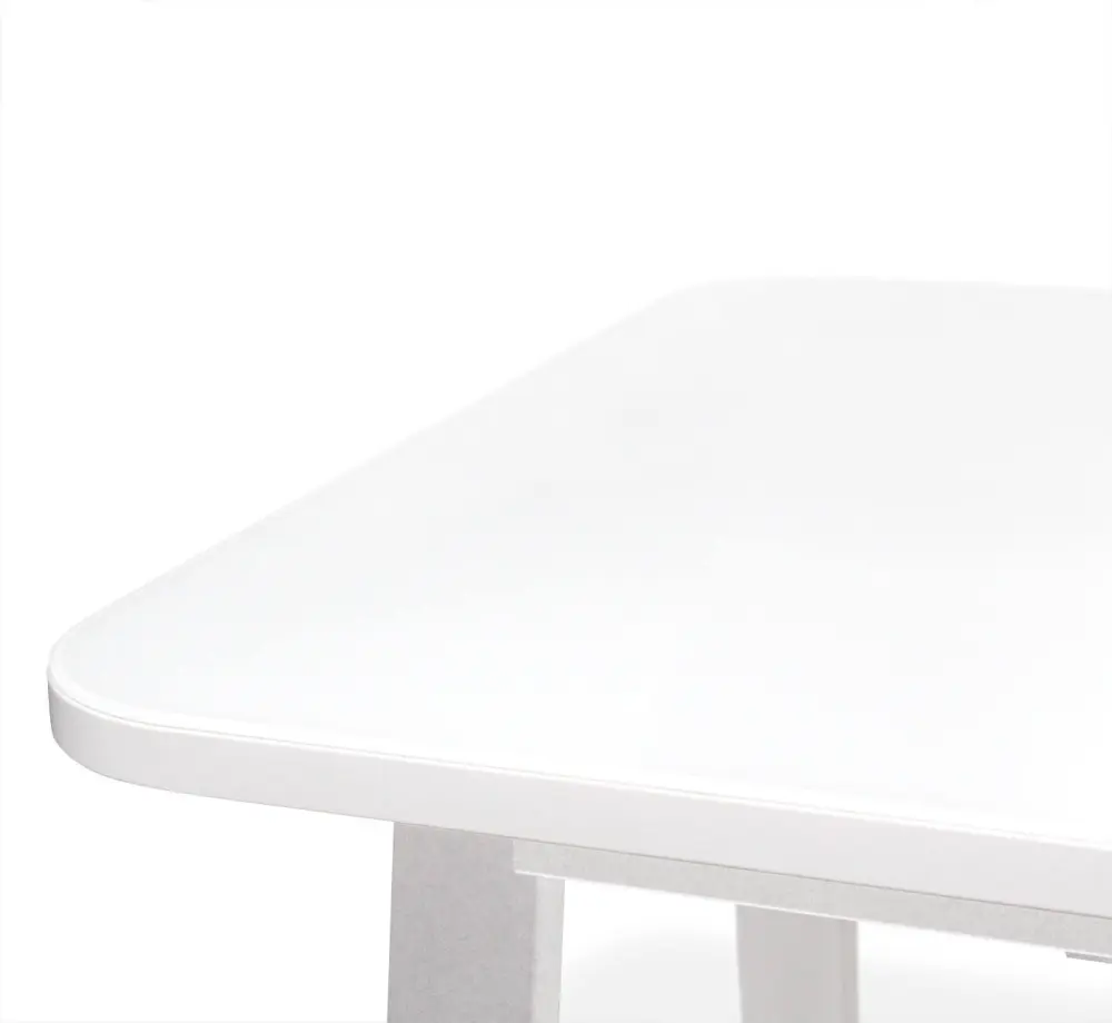 Стол раздвижной SHT-T40/130-160 белый глянцевый / белый (SHF) | Интернет магазин Масса Мебель