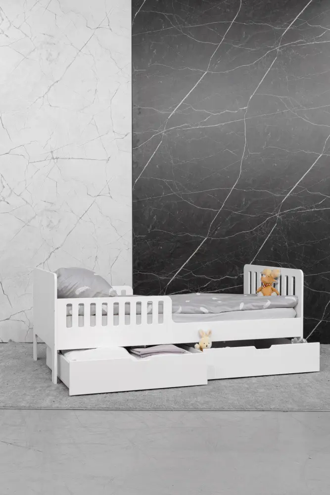 Кровать подростковая Fiora без ящиков, белый (ANT)  | Интернет магазин Масса Мебель