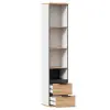 Стеллаж комбинированный Урбан (Белый/Дуб золотой) ЛД - интернет магазин Масса Мебель