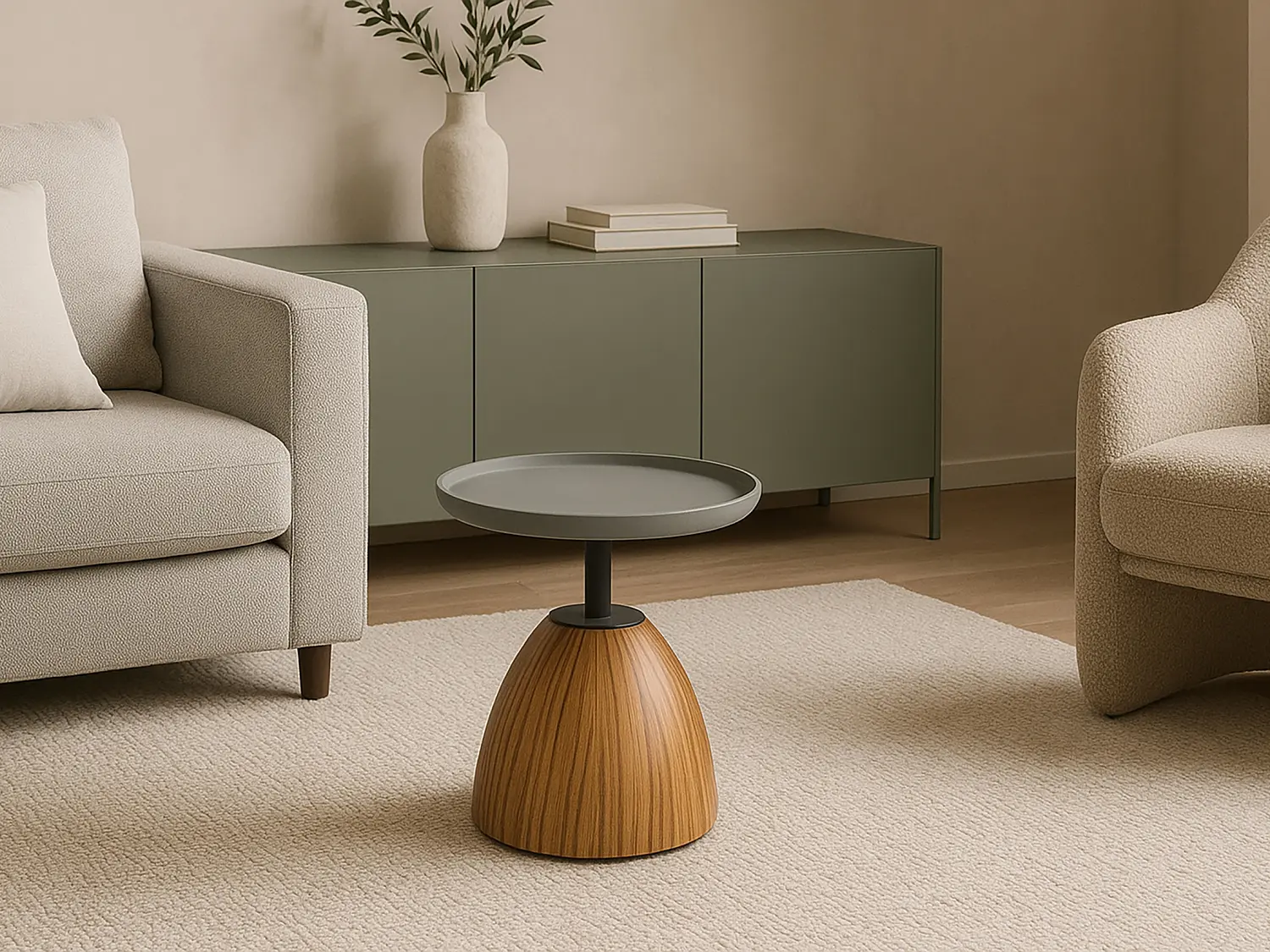 Кофейный столик Larex D60/632 мдф, металл Турция, ВЫСТАВОЧНЫЙ ОБРАЗЕЦ