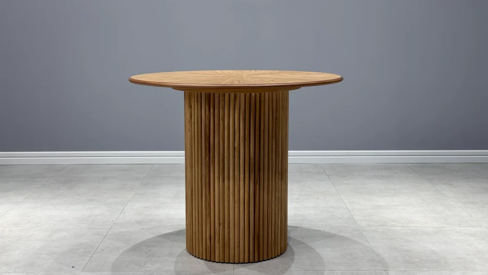 Стол обеденный круглый Рига Д-2 МДФ-дуб, MASSA 