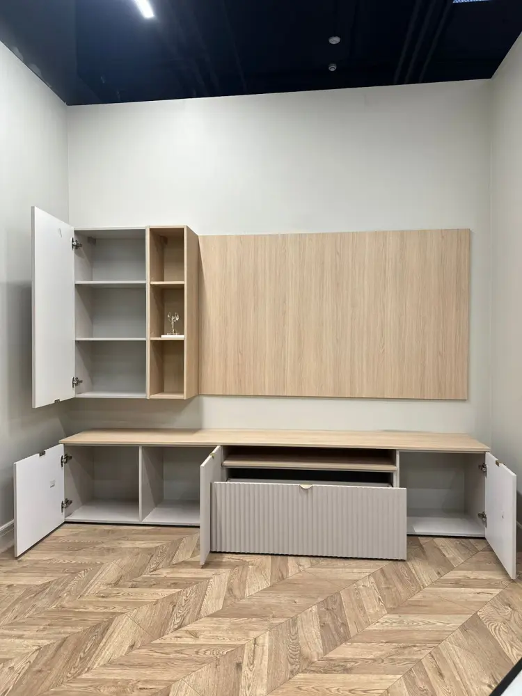 Гостиная MASSA композиция 4 комплект модульный/стенка под ТВ Выставочный образец | Интернет магазин Масса Мебель