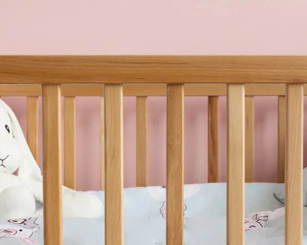 Кроватка-стол Mia белый/дерево (ANT)  