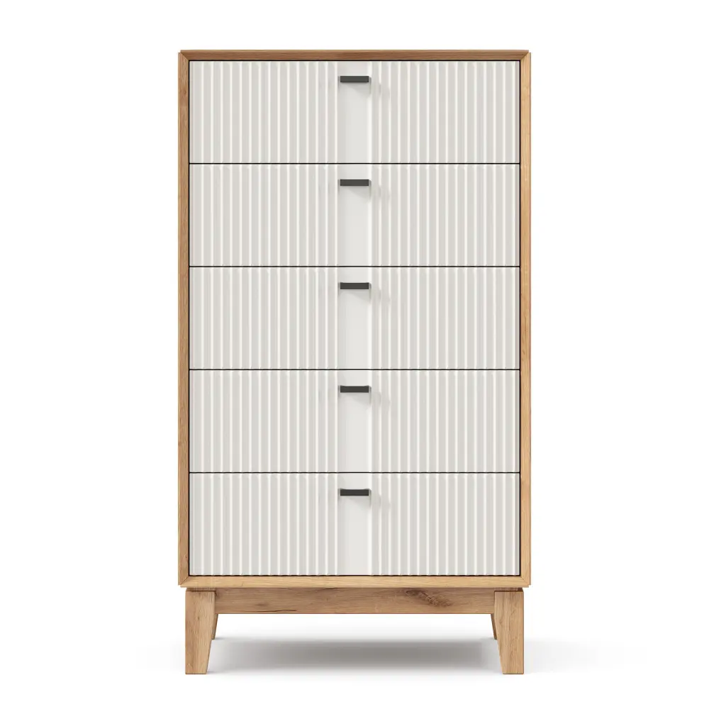 Тумба высокая Бари  (Дуб Золотой/Белый) ЛД | Интернет магазин Масса Мебель