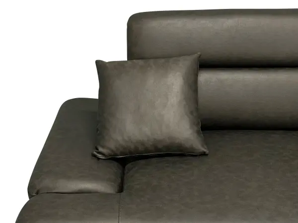 Диван прямой Fly 3 Seather (Турция) (Черный)