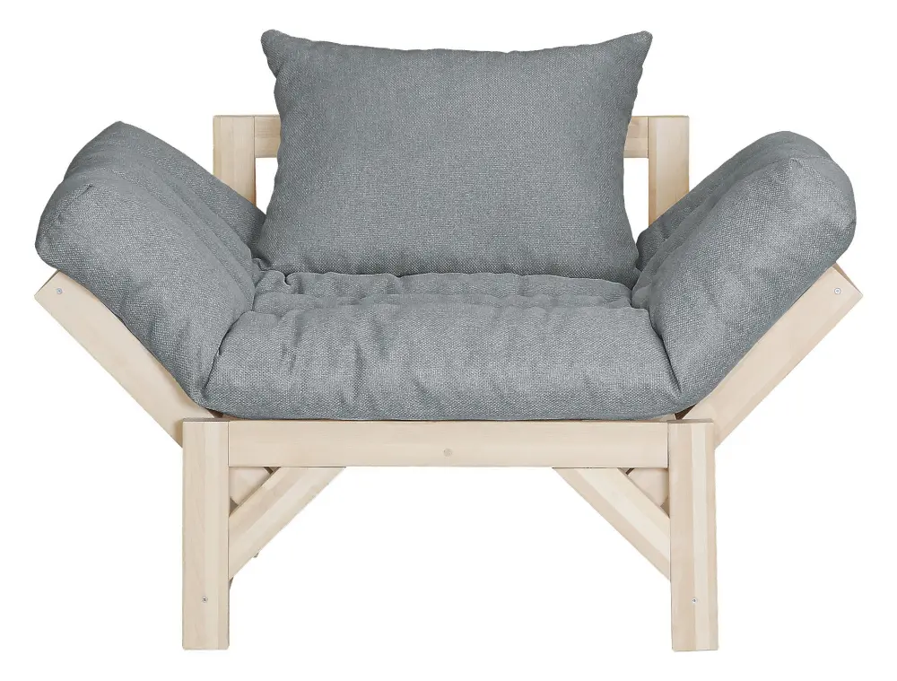 Кресло-кровать для отдыха Бинго из массива березы (Серый) (EL) | Интернет магазин Масса Мебель