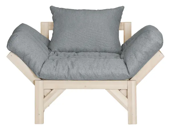 Кресло-кровать для отдыха Бинго из массива березы (Серый) (EL) | Интернет магазин Масса Мебель