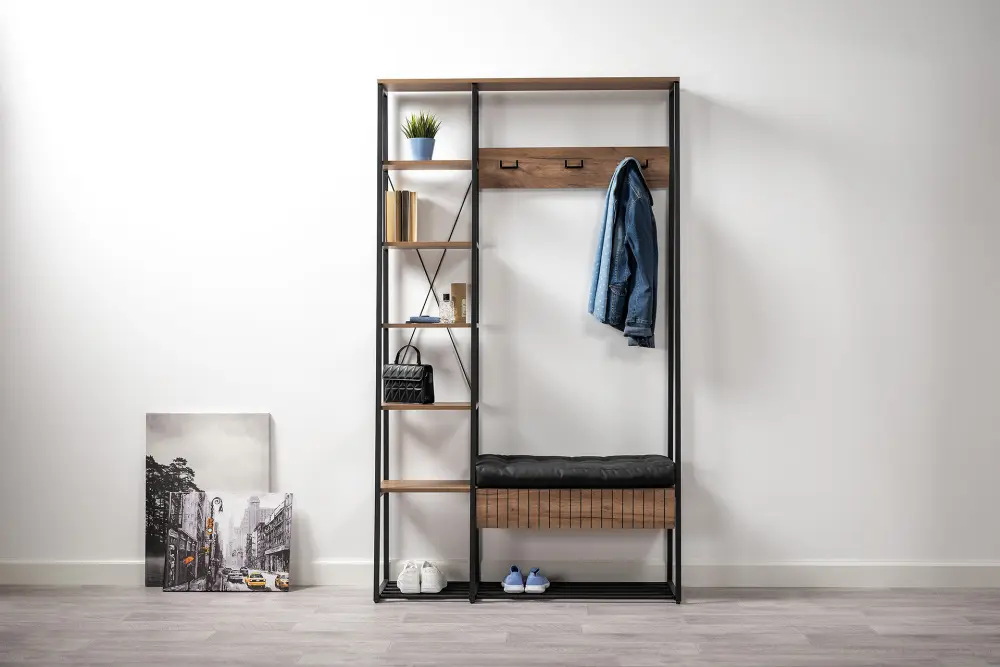 Комплект мебели в прихожую Гранд  Дуб Крафт табачный (Mob) | Интернет магазин Масса Мебель