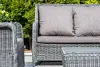 "Гляссе" диван трехместный из искусственного ротанга, цвет графит (sis) - интернет магазин Масса Мебель