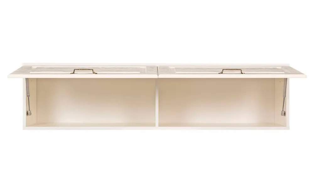 Шкаф навесной Ливерпуль белый ясень ваниль (Mob) | Интернет магазин Масса Мебель