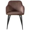 Стул мягкий Джаз велюр коричневый (RIV)