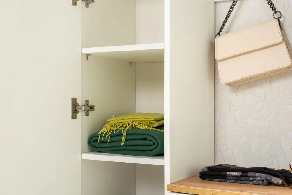 Комплект мебели в прихожую Октава  Дуб Крафт Золотой/Белый Шагрень (Mob) | Интернет магазин Масса Мебель