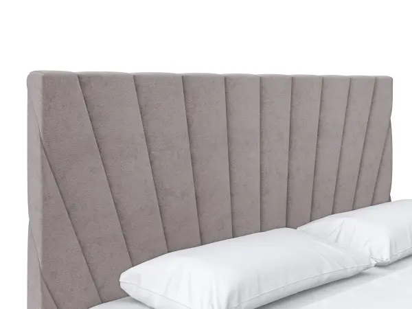 Кровать мягкая двуспальная Роксана 180х200 (MSS) (Коричневый)