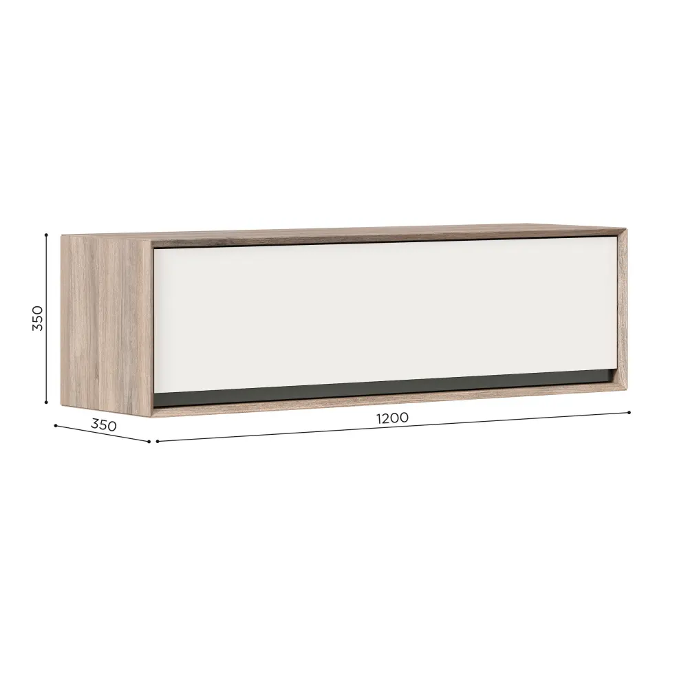 Шкаф навесной 1200 Электра ЛД 452.050.000 (ЛД)  | Интернет магазин Масса Мебель