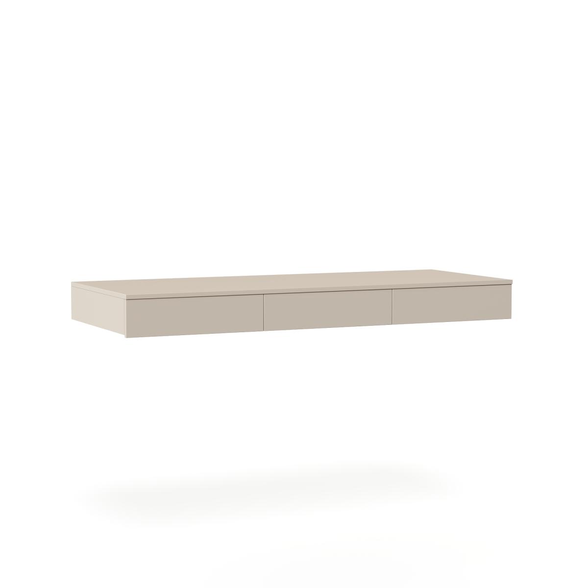 NEO Навесной стол с тремя ящиками 1500х136х600 Кроношпан Кашемир 5981 BS