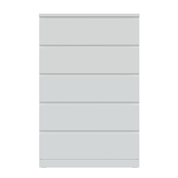 Комод Варма 5 ящиков белый 80х123 (GL)