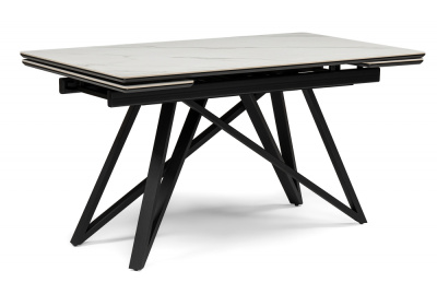 Стол обеденный раскладной Вектор (Белый матовый) Стол обеденный раскладной Вектор (Белый матовый)