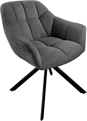 Стул мягкий Филлипс поворотный (Темно-серый)