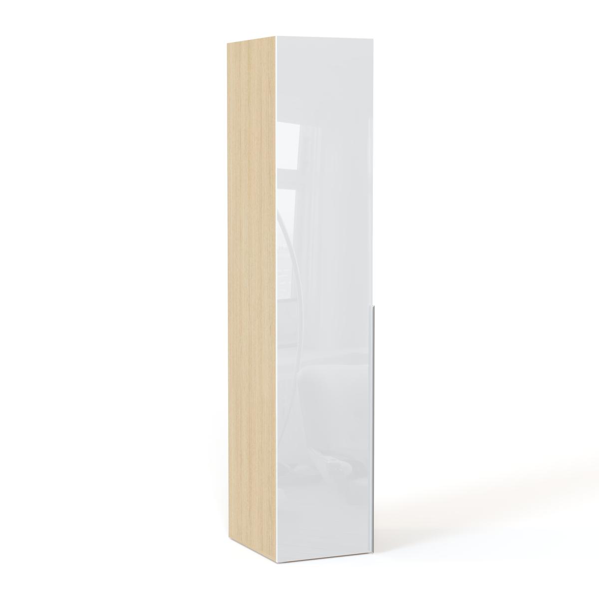 NEO Шкаф однодверный с полками 500х2460х580 белый глянец