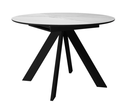 Стол обеденный раскладной Кельвин (Белый матовый)