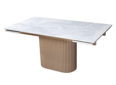 Стол обеденный раскладной Карл (Бежевый) Стол обеденный раскладной Карл (Бежевый)