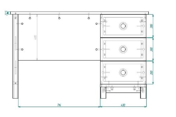 Стол письменный с тумбой Робин Wood клен/мокко/имбирь/беж (POP) (Бежевый) Выставочный образец