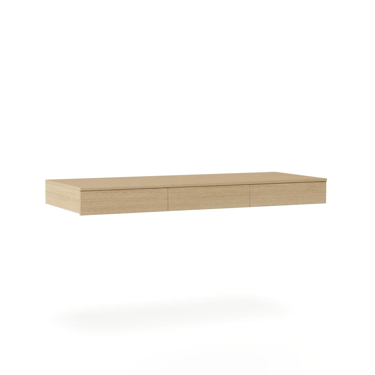 NEO Навесной стол с тремя ящиками 1500х136х600 Эггер Дуб Виченца H3157 ST12