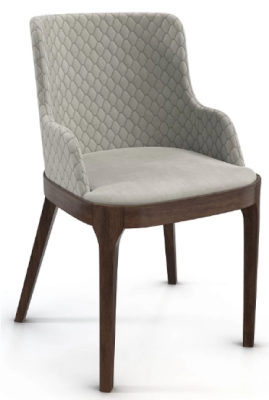 Стул мягкий Лумиер (Темный орех/Белый)