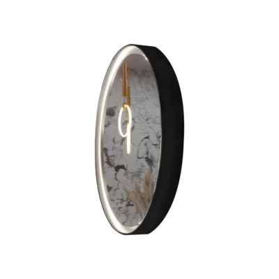 Зеркало круглое с подсветкой Nimbus 600 Varket (Черный RAL 9005)