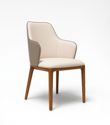 Cтул мягкий Ласкала (Темный Орех /Бежевый)