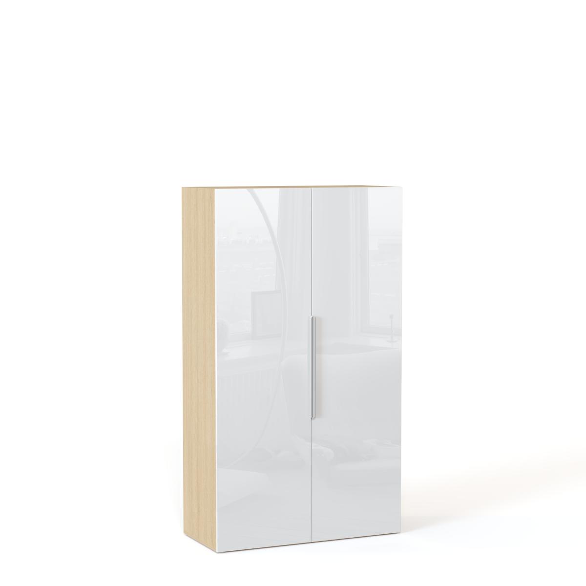 NEO Шкаф двухдверный с торцевой штангой  1000х1740х430 белый глянец