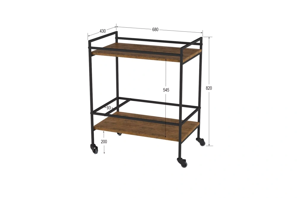 Стол сервировочный "Спич" дуб американский (KL) | Интернет магазин Масса Мебель