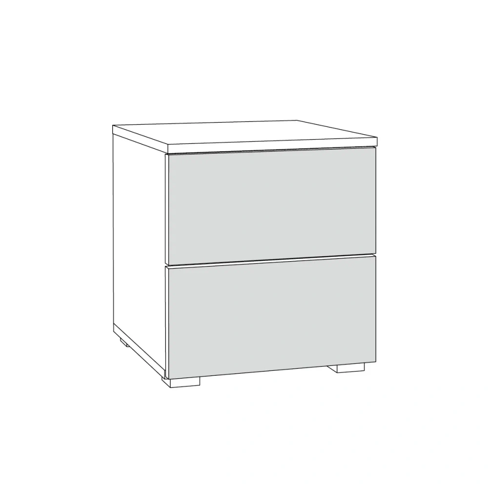 Комплект мебели в спальню Остин №1 Серый Графит/ Дуб Золотой (Mob) | Интернет магазин Масса Мебель