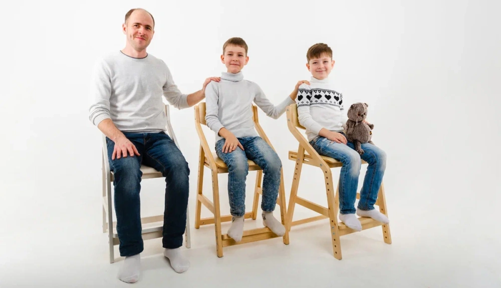 Растущая мебель стул регулируемый Робин Wood (Массив/цвет в ассортименте) POP | Интернет магазин Масса Мебель