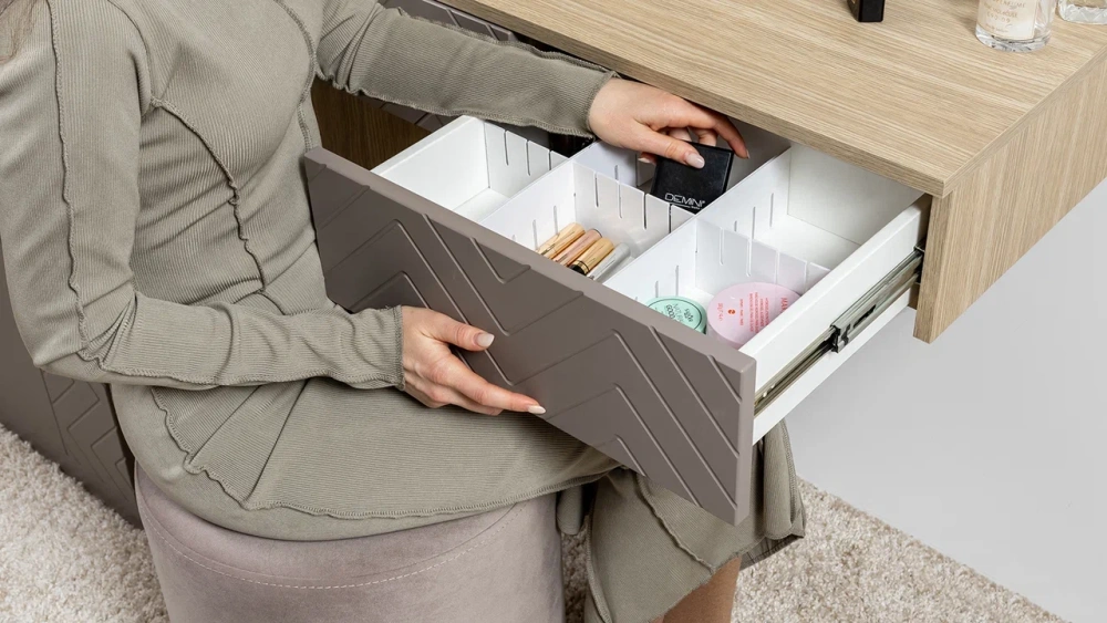 Стол туалетный Амьен 12.50 Плэйн/Веллюто Капучино (Mob) | Интернет магазин Масса Мебель