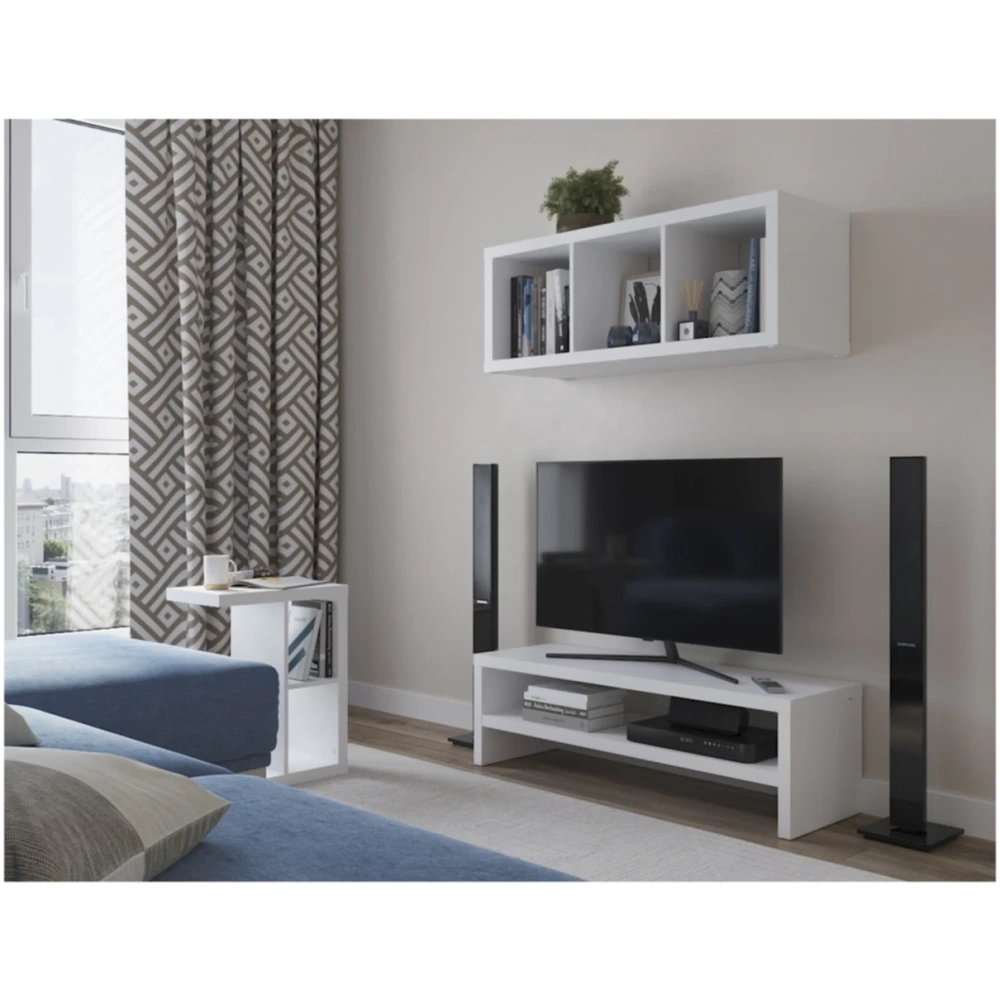 Стол журнальный Энкель Т приставной стол 47х60 белый (GL) | Интернет магазин Масса Мебель