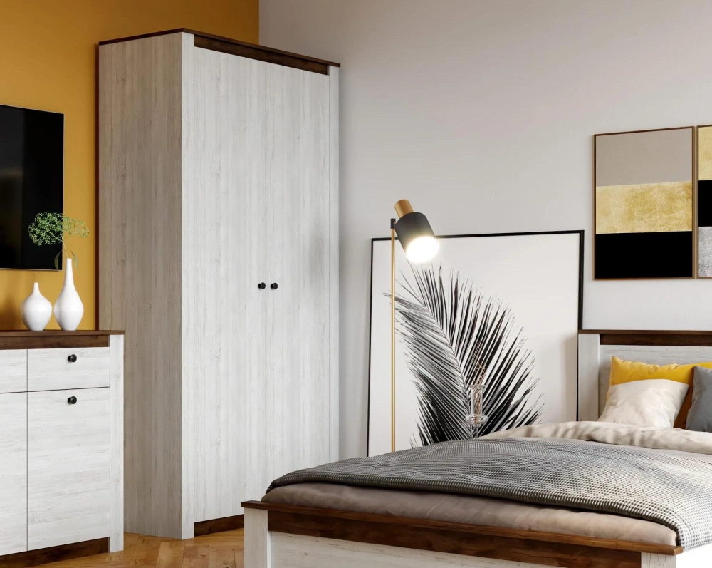 Шкаф двухстворчатый Даллас (MEBG) - интернет магазин Масса Мебель