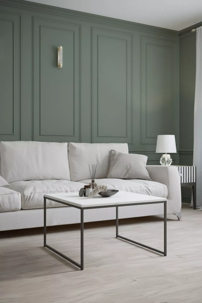 Стол журнальный Овер белый мрамор (KL) | Интернет магазин Масса Мебель