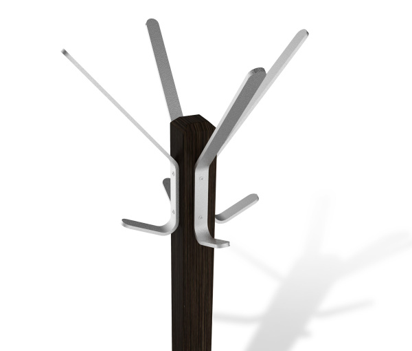 Вешалка напольная Альберо SHT-CR11 венге / алюм.мет (SHF) - интернет магазин Масса Мебель