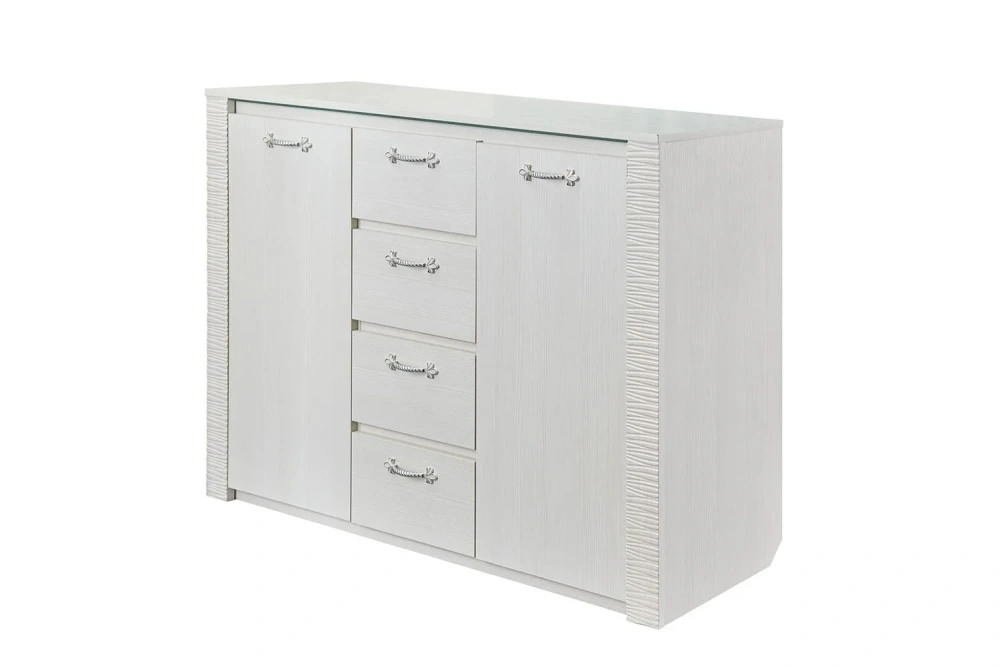 Комплект мебели для спальни Элана Бодега белая (MEBG) - интернет магазин Масса Мебель