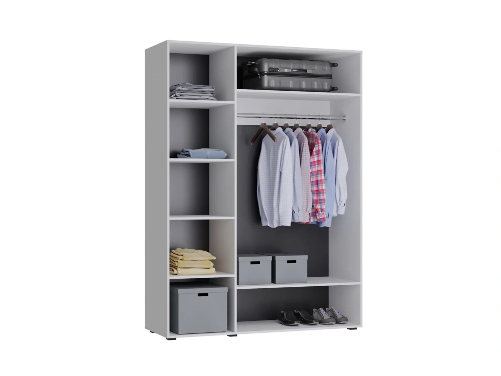 Шкаф трехстворчатый с зеркалом GLOSS белый (NK) Шкаф трехстворчатый с зеркалом GLOSS белый (NK) | Интернет магазин Масса Мебель