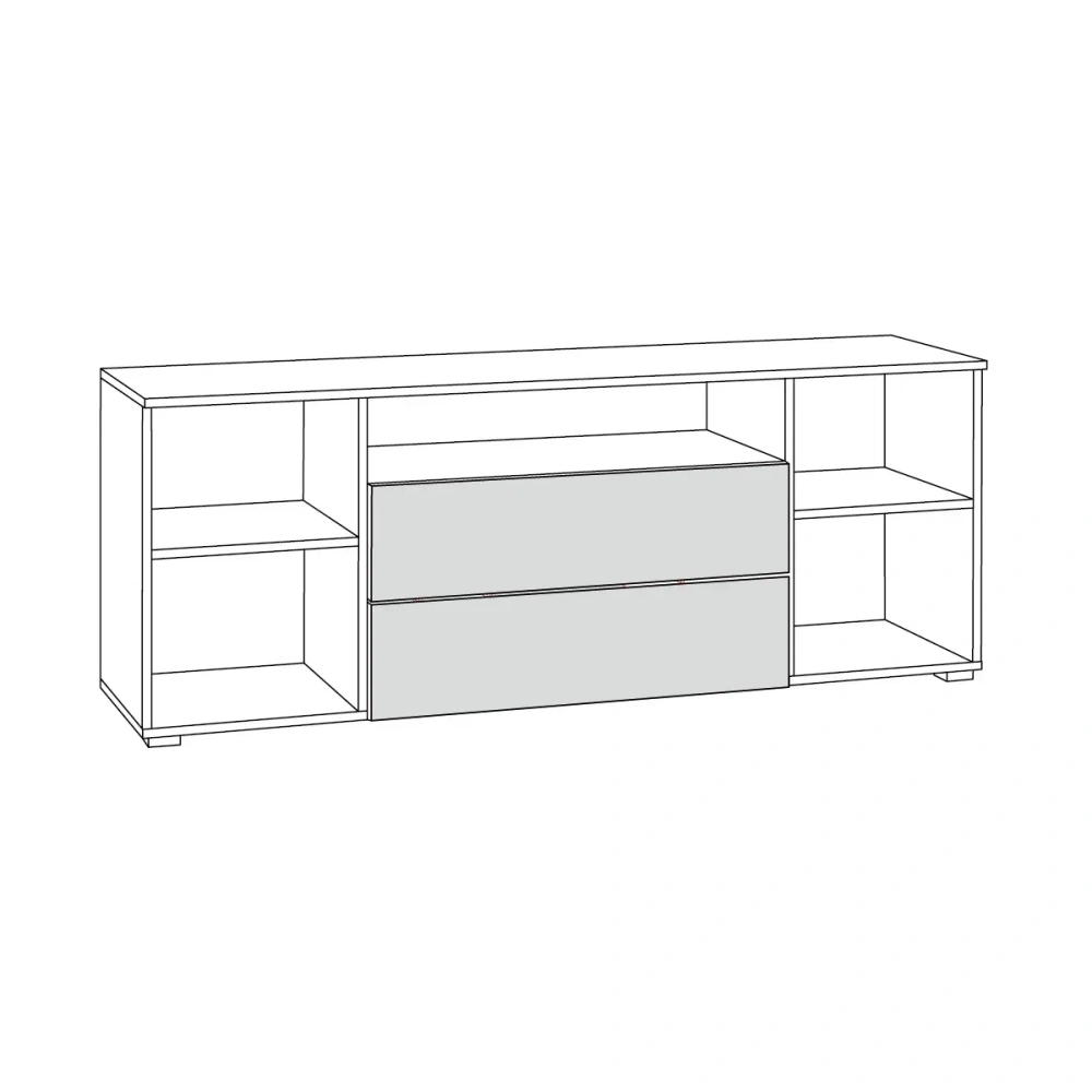 Комплект мебели в гостиную Остин №4 Серый Графит/ Дуб Золотой (Mob) - интернет магазин Масса Мебель