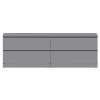 Комод Варма 4 ящика серый 160х54 (GL) | Интернет магазин Масса Мебель