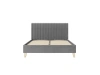 Кровать мягкая двуспальная Бари 160 х200 с подъёмным механизмом (Neo 25 Серый/Велюр) ЛД - интернет магазин Масса Мебель