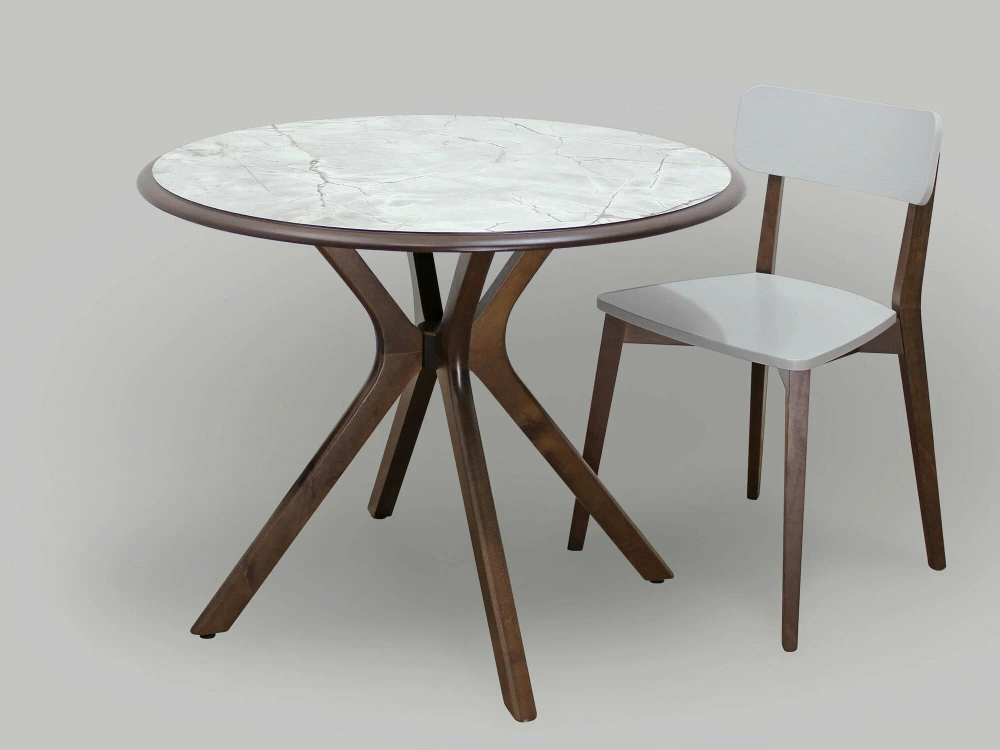 Стол обеденный Пекин 1 Пластик Азул Оникс/ Орех, (RAM) ВЫСТАВОЧНЫЙ ОБРАЗЕЦ | Интернет магазин Масса Мебель