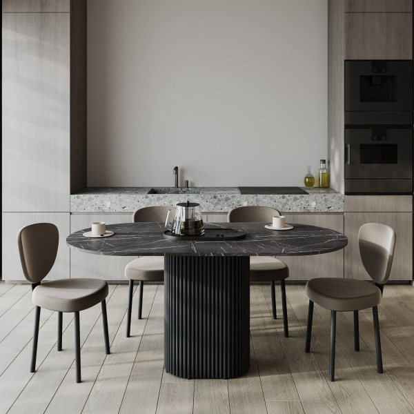 Стол обеденный Конса (Черный)