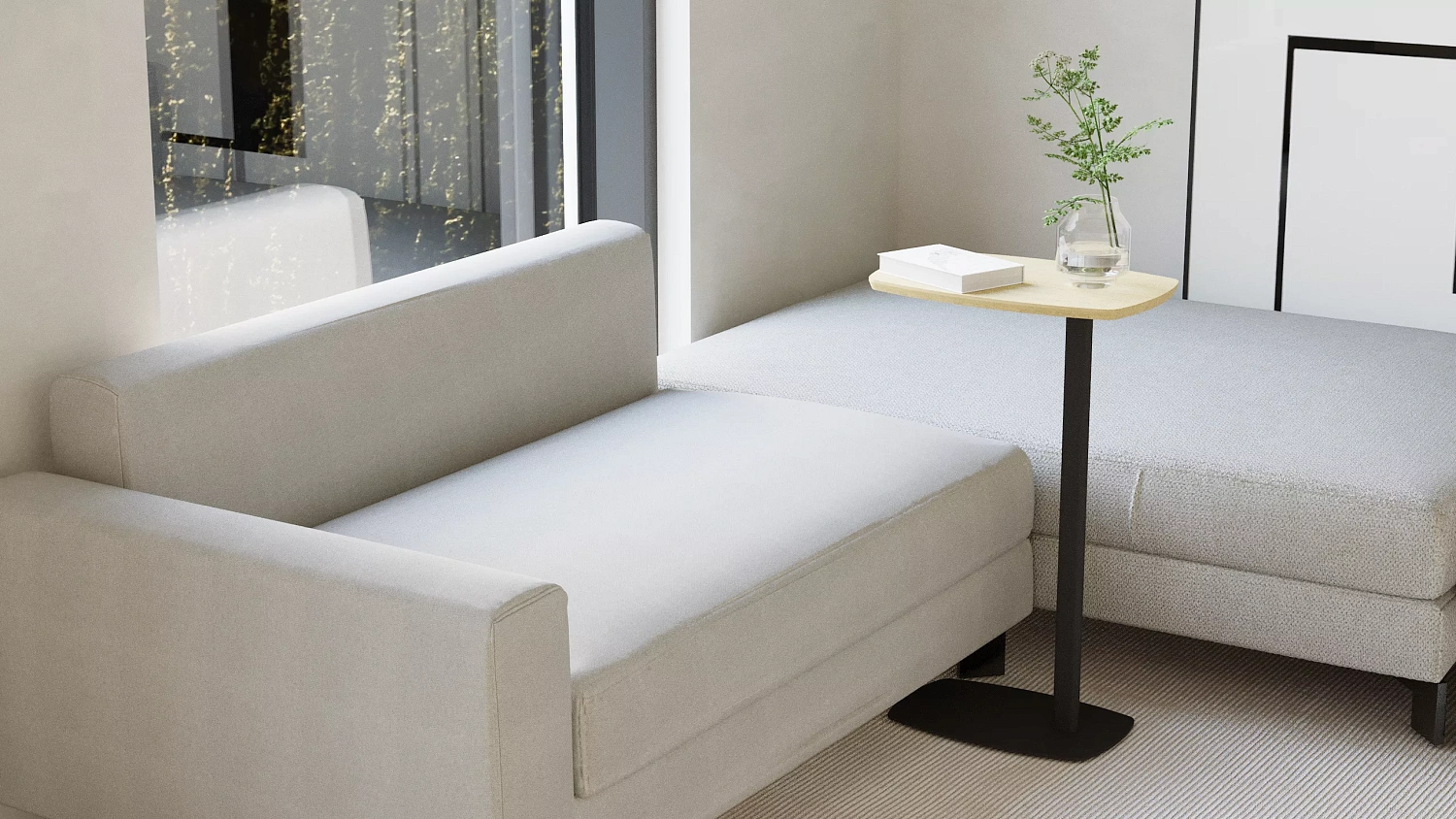 Стол придиванный Дей мдф, металл (KL) Стол придиванный Дей мдф, металл (KL)