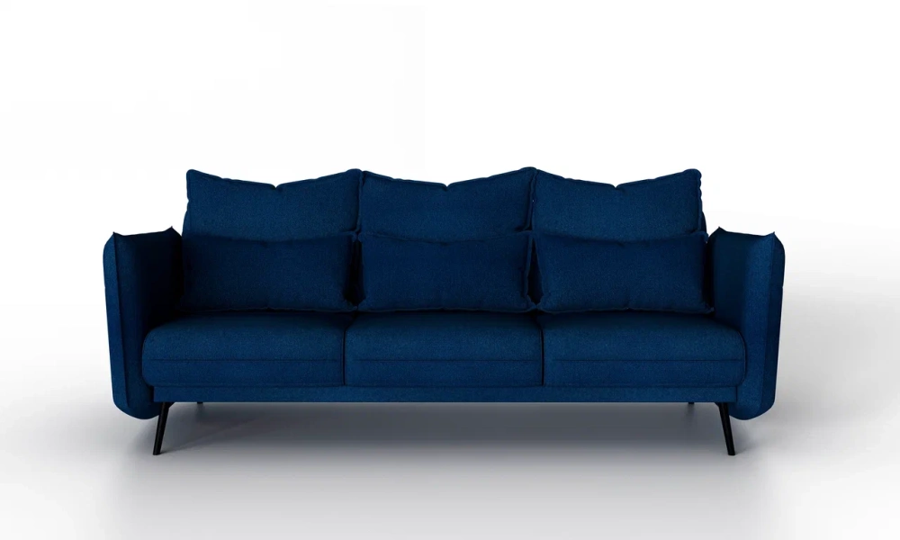 Диван прямой 3х местный Бали синий (MG) Диван прямой 3х местный Бали синий (MG) | Интернет магазин Масса Мебель