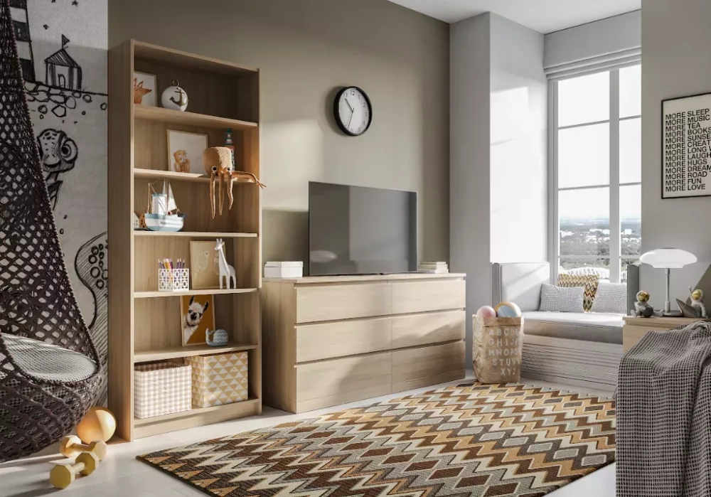 Комод Варма 6 ящиков шпон дуб беленый 160х78 (GL) Комод Варма 6 ящиков шпон дуб беленый 160х78 (GL) | Интернет магазин Масса Мебель