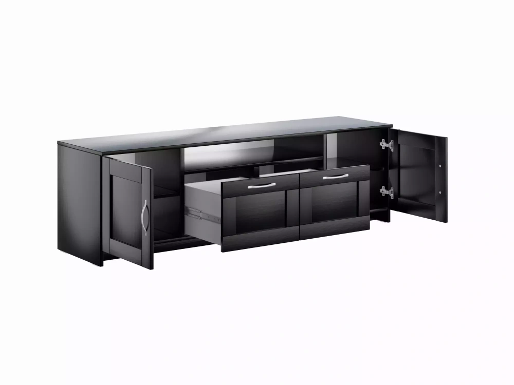 Тумба Сириус 2 двери и 2 ящика 156х47 венге (GL) | Интернет магазин Масса Мебель